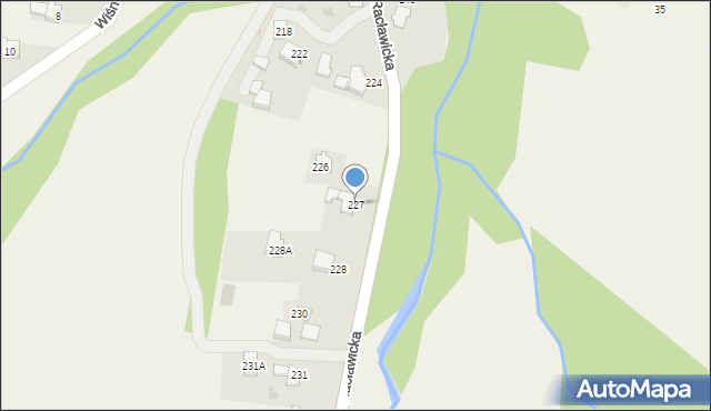 Sułkowice, Racławicka, 227, mapa Sułkowice