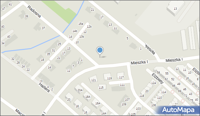 Świebodzice, Radosna, 2, mapa Świebodzice