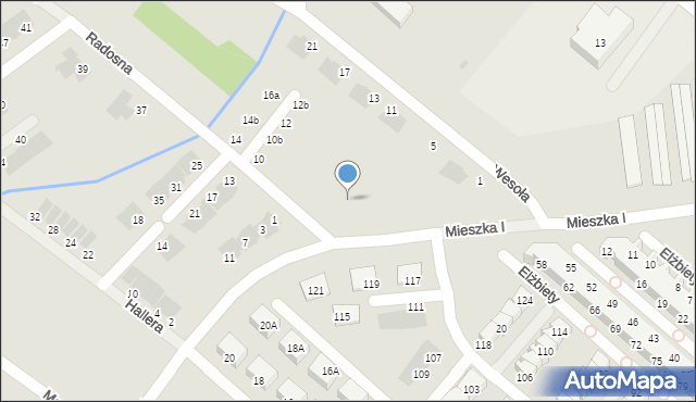 Świebodzice, Radosna, 2a, mapa Świebodzice