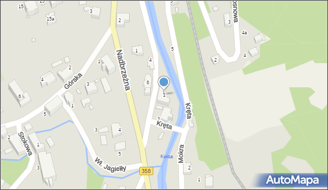 Świeradów-Zdrój, Ratowników Górskich, 1, mapa Świeradów-Zdrój