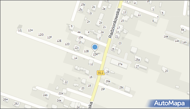 Świerklaniec, Radzionkowska, 12A, mapa Świerklaniec