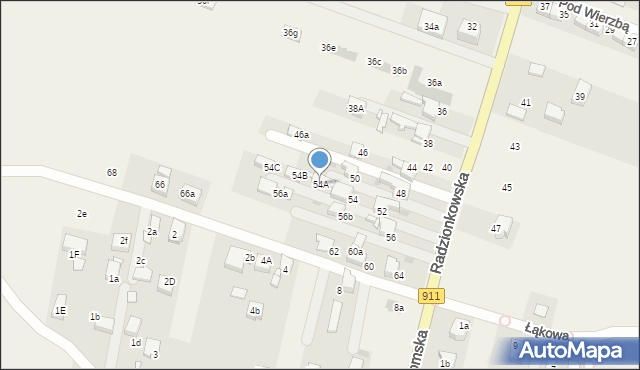 Świerklaniec, Radzionkowska, 54A, mapa Świerklaniec