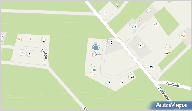 Świniotop, Radosna, 6, mapa Świniotop