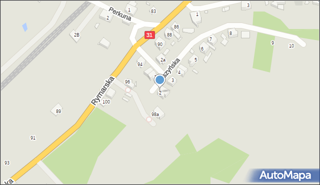 Szczecin, Raszyńska, 2, mapa Szczecina