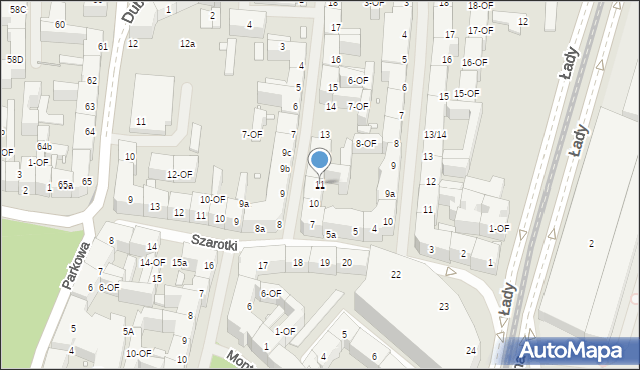 Szczecin, Radogoska, 11, mapa Szczecina