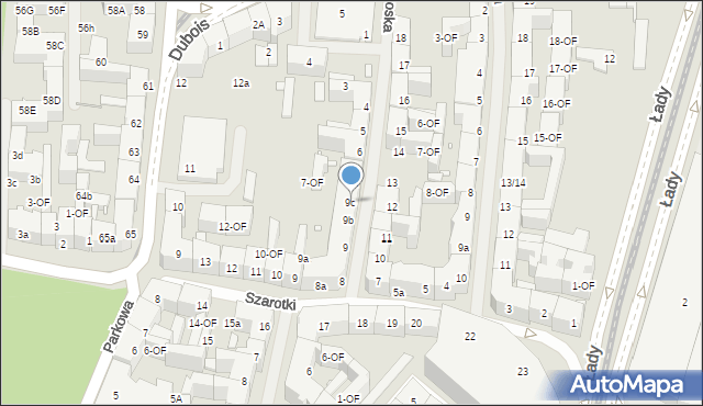 Szczecin, Radogoska, 9c, mapa Szczecina
