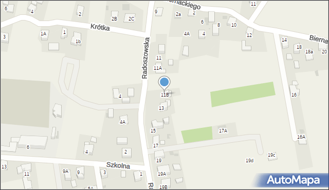 Szczerbice, Radoszowska, 11B, mapa Szczerbice