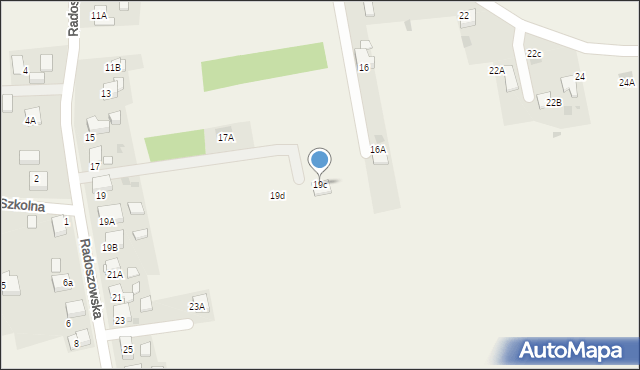 Szczerbice, Radoszowska, 19c, mapa Szczerbice