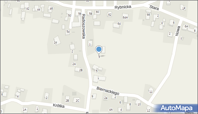 Szczerbice, Radoszowska, 3, mapa Szczerbice