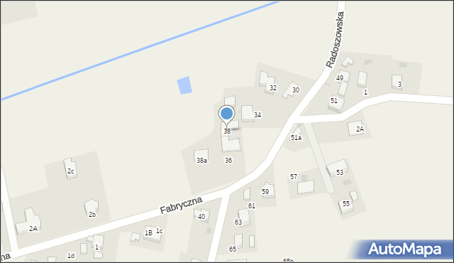 Szczerbice, Radoszowska, 38, mapa Szczerbice