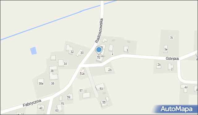 Szczerbice, Radoszowska, 51, mapa Szczerbice