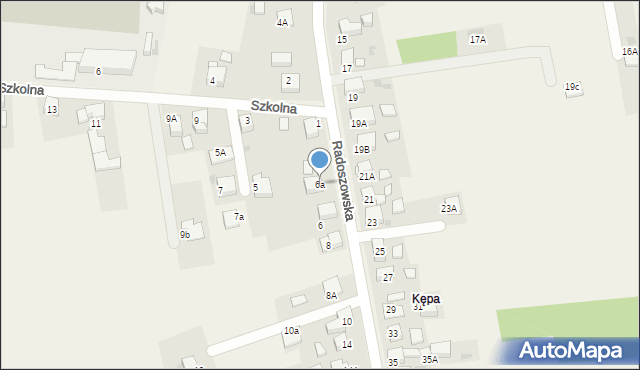 Szczerbice, Radoszowska, 6a, mapa Szczerbice