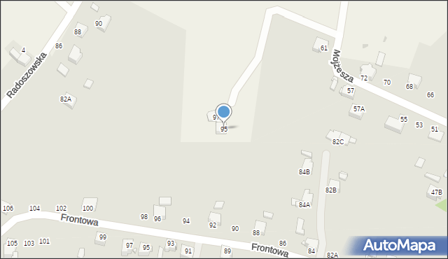 Szczerbice, Radoszowska, 95, mapa Szczerbice