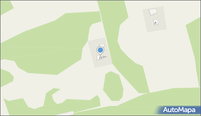 Szczodrowo, Radosna, 13, mapa Szczodrowo