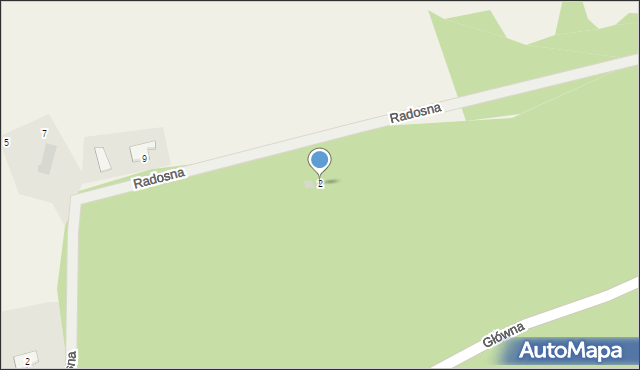 Szczodrowo, Radosna, 2, mapa Szczodrowo