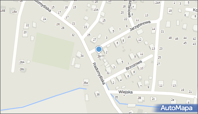 Szczucin, Radomyślska, 29, mapa Szczucin