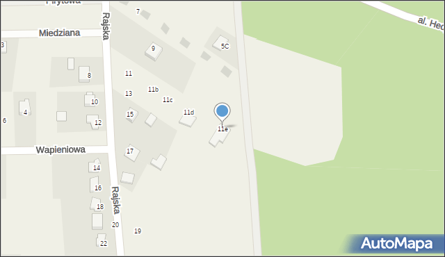 Szewce, Rajska, 11e, mapa Szewce