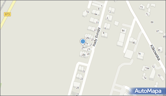 Tarnów, Rady Europy, 17l, mapa Tarnów