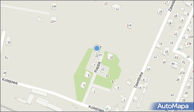 Tarnowskie Góry, Rappa Jakuba, 11, mapa Tarnowskie Góry