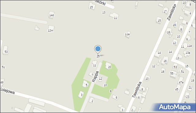Tarnowskie Góry, Rappa Jakuba, 15, mapa Tarnowskie Góry