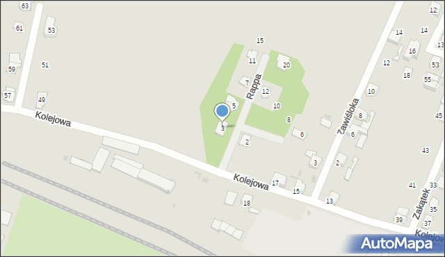 Tarnowskie Góry, Rappa Jakuba, 3, mapa Tarnowskie Góry