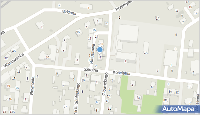 Tłuszcz, Ratuszowa, 4, mapa Tłuszcz