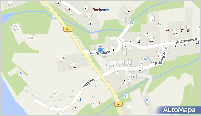 Tresna, Rachwalska, 2, mapa Tresna