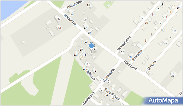 Tuliszów, Radosna, 43, mapa Tuliszów