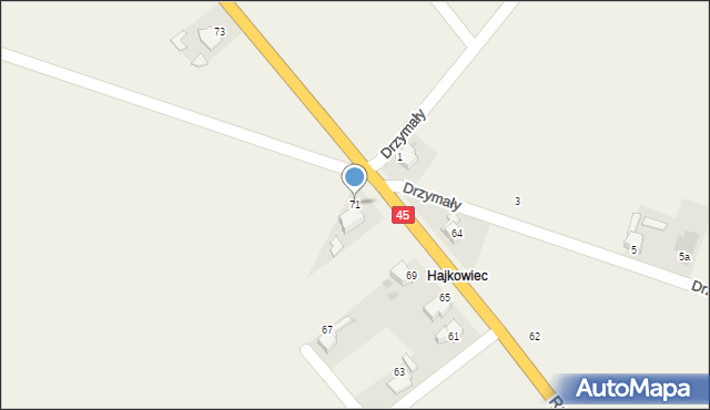 Tworków, Raciborska, 71, mapa Tworków