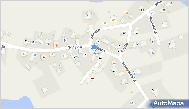 Tworóg Mały, Raska, 13, mapa Tworóg Mały