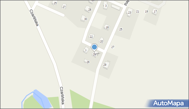 Wąglikowice, Rajska, 24, mapa Wąglikowice