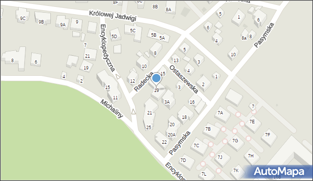 Warszawa, Radecka, 19, mapa Warszawy
