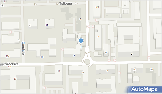 Warszawa, Racjonalizacji, 1, mapa Warszawy