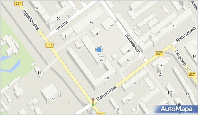 Warszawa, Ratuszowa, 9c, mapa Warszawy