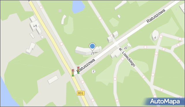 Warszawa, Ratuszowa, 1/3, mapa Warszawy