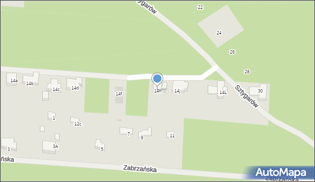 Warszawa, Radłowa, 14h, mapa Warszawy