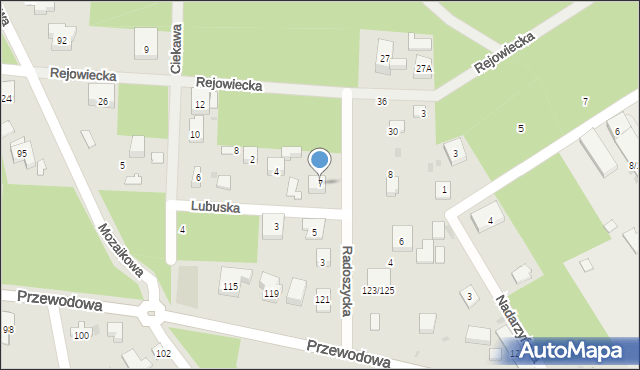 Warszawa, Radoszycka, 7, mapa Warszawy