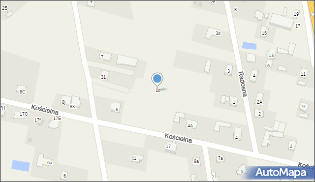 Wielogóra, Radosna, 1d, mapa Wielogóra