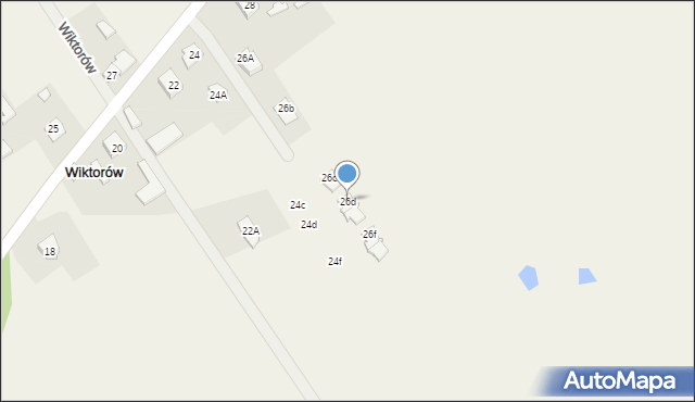 Wiktorów, Radosna, 26d, mapa Wiktorów