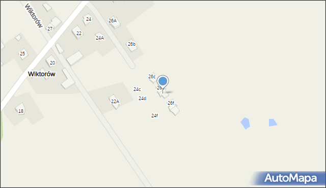 Wiktorów, Radosna, 26e, mapa Wiktorów