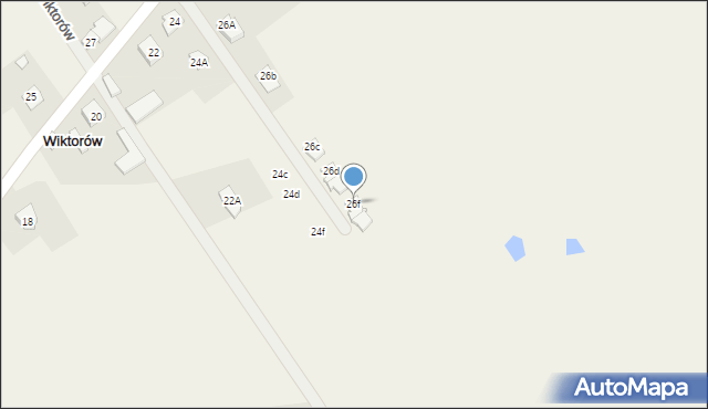 Wiktorów, Radosna, 26f, mapa Wiktorów