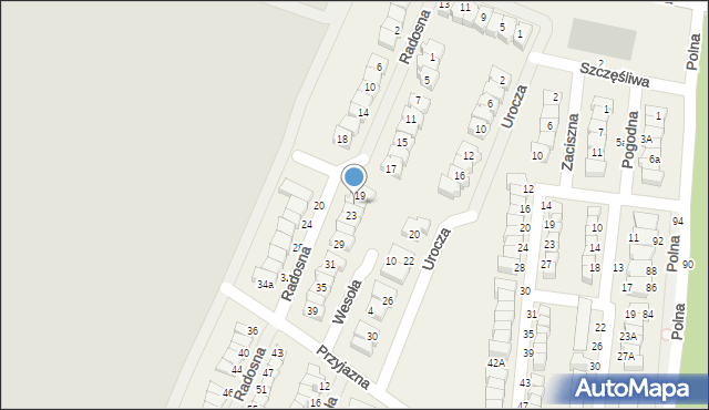 Wilczyce, Radosna, 21, mapa Wilczyce