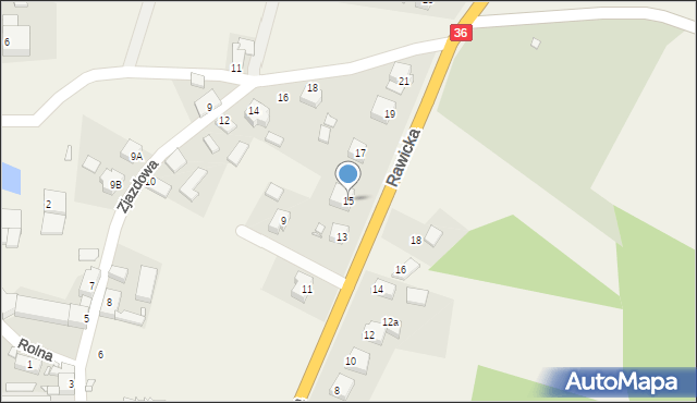 Wińsko, Rawicka, 15, mapa Wińsko