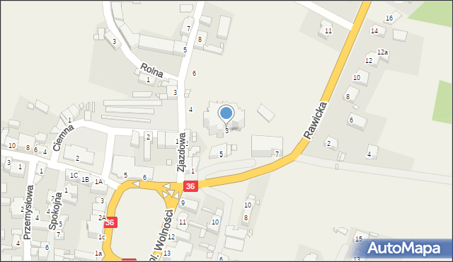 Wińsko, Rawicka, 3, mapa Wińsko