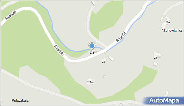 Wisła, Rastoki, 23B, mapa Wisła