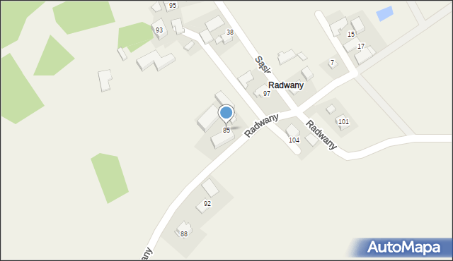 Witanowice, Radwany, 85, mapa Witanowice