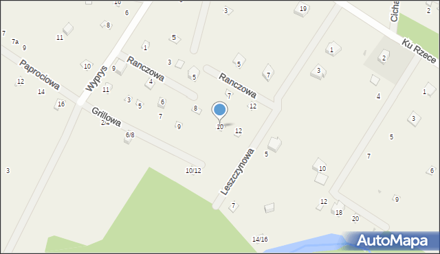 Władysławów, Ranczowa, 10, mapa Władysławów