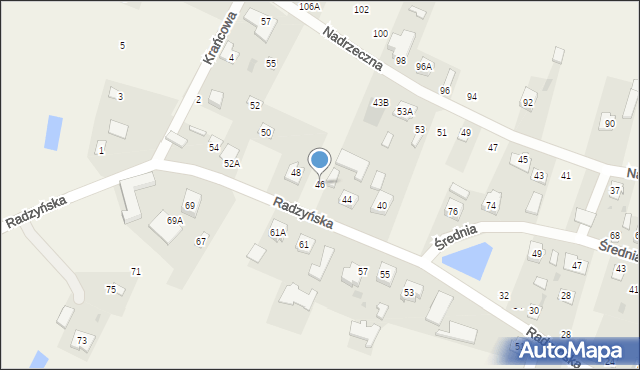 Wohyń, Radzyńska, 46, mapa Wohyń