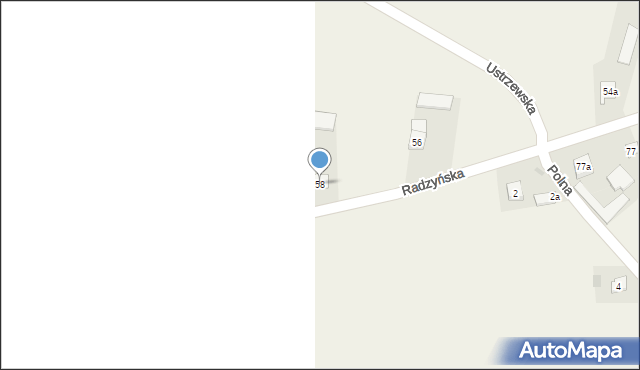 Wohyń, Radzyńska, 58, mapa Wohyń