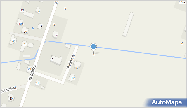 Wola Rasztowska, Radosna, 2, mapa Wola Rasztowska